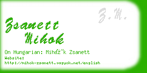 zsanett mihok business card